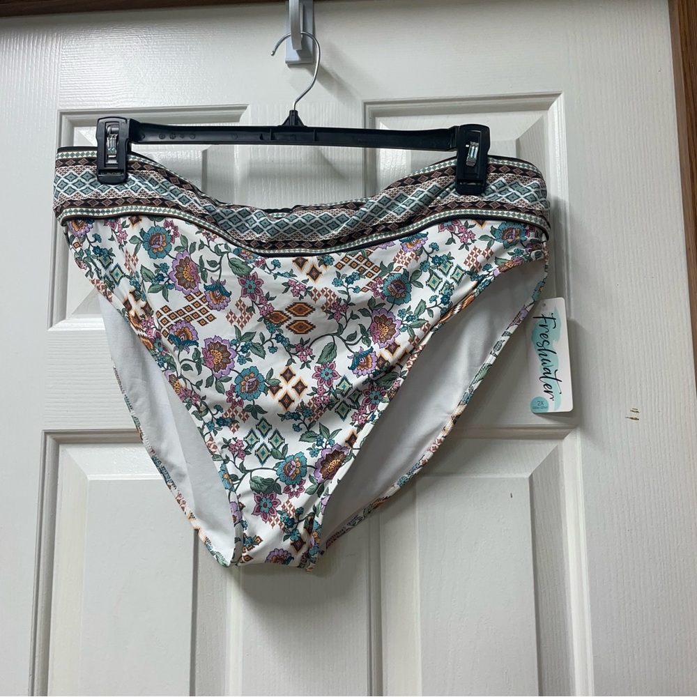Blue and Purple Bikini Swimwear with Floral Design BNWT